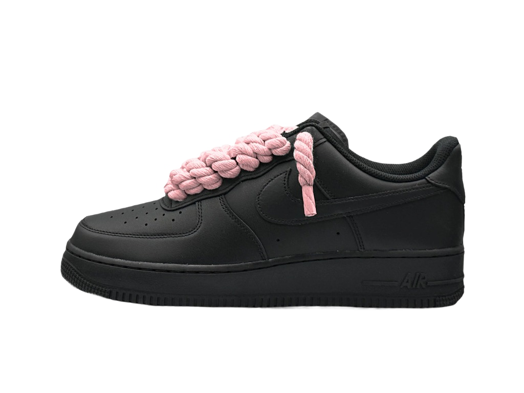 Nike Air Force 1 Black Low 07 Rope Laces Pink-Nike-pikastore.cz