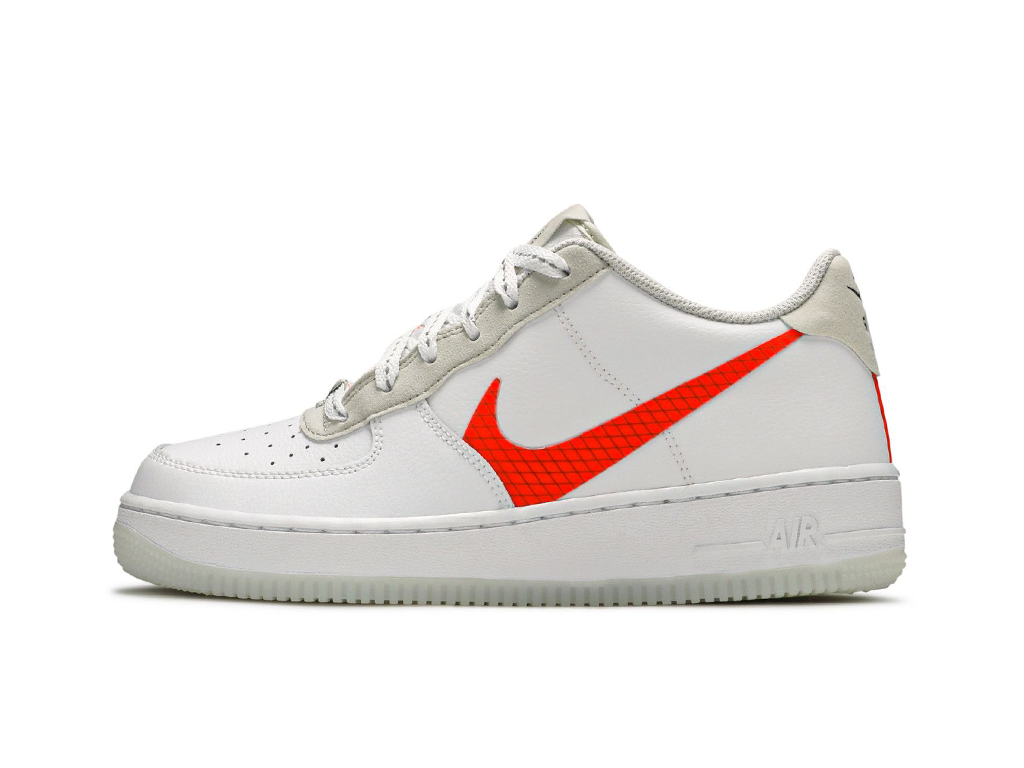 Nike Air Force 1 LV8 3 GS White Total Orange-Nike-pikastore.cz