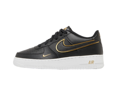 Nike Air Force 1 LV8 GS Black Metallic Gold 