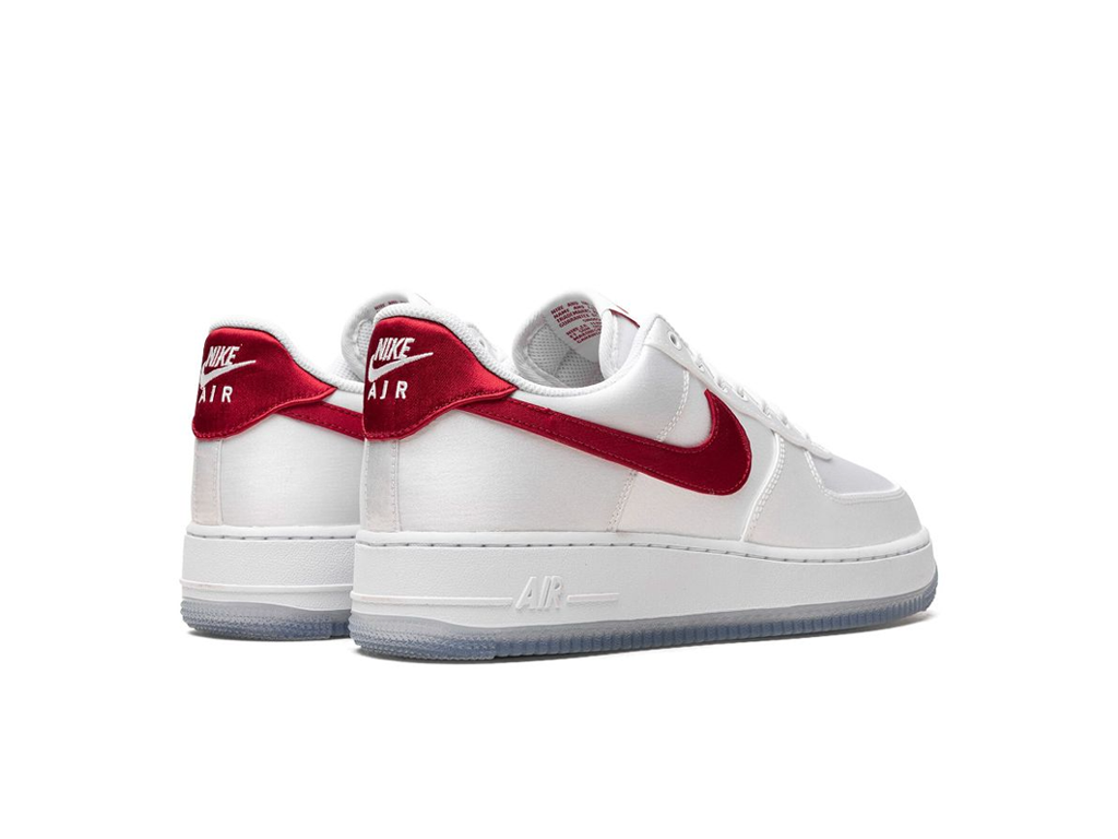 Nike Air Force 1 Low '07 Satin White Varsity Red (Women's)-sneakers-Nike-pikastore.cz