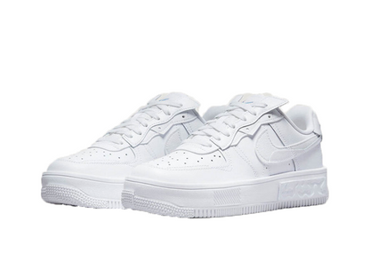 Nike Air Force 1 Low Fontanka Triple White Multi Color Swoosh (Women's)