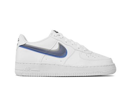 Nike Air Force 1 Low Impact Next Nature Double Swoosh White Black Blue (GS)