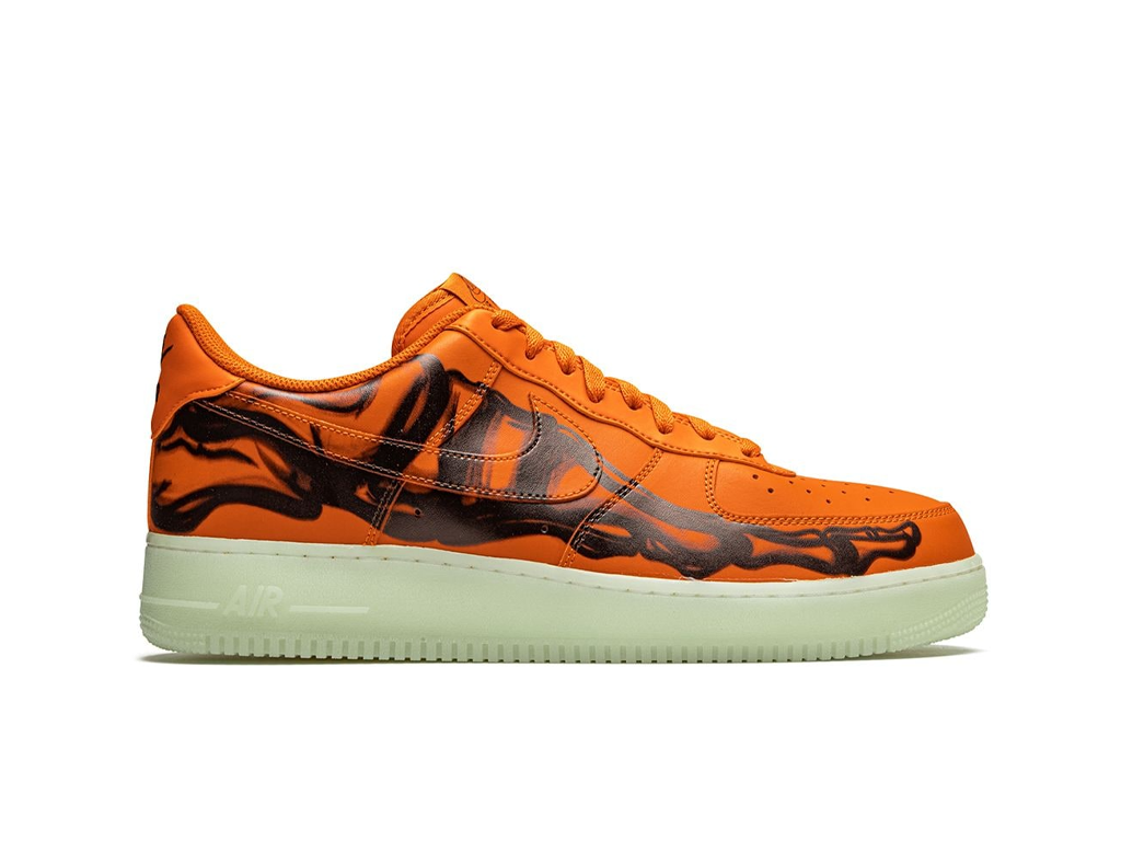 Nike Air Force 1 Low Orange Skeleton Halloween (2020)