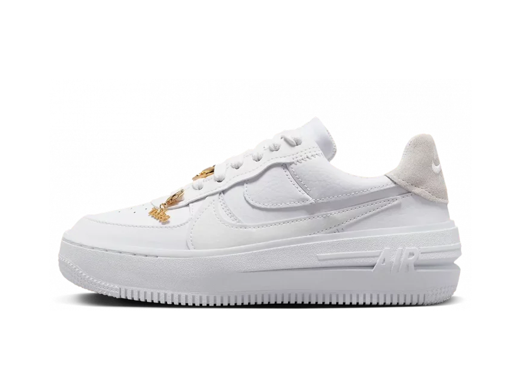 Nike Air Force 1 Low PLT.AF.ORM Bling White Metallic Gold (Women's)