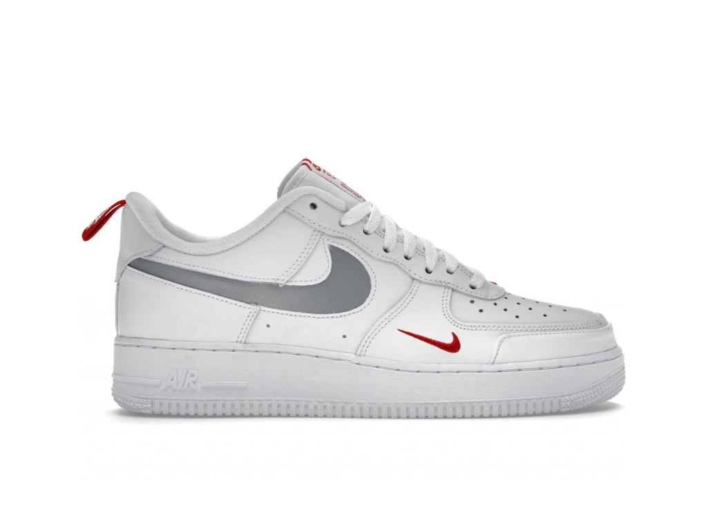 Nike Air Force 1 Low Reflective Swoosh White University Red