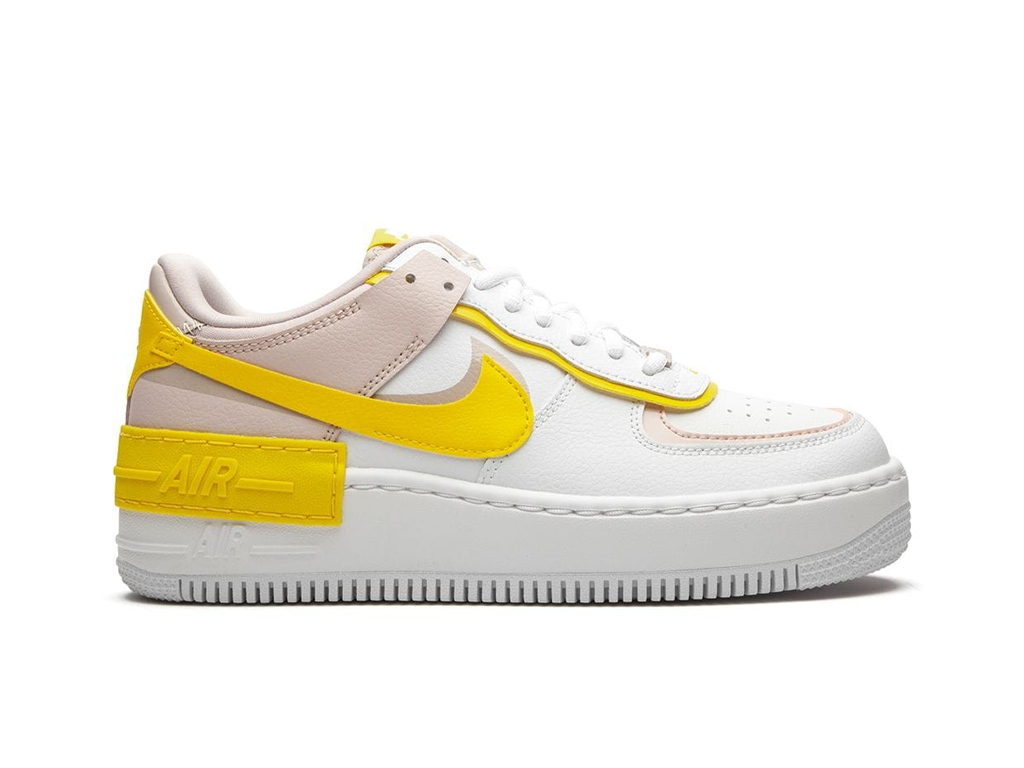 Nike Air Force 1 Low Shadow White Barely Rose Speed ​​​​Yellow (ženske)