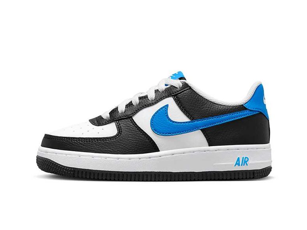 Nike Air Force 1 Low White Black Light Photo Blue (GS)-sneakers-Nike-pikastore.cz