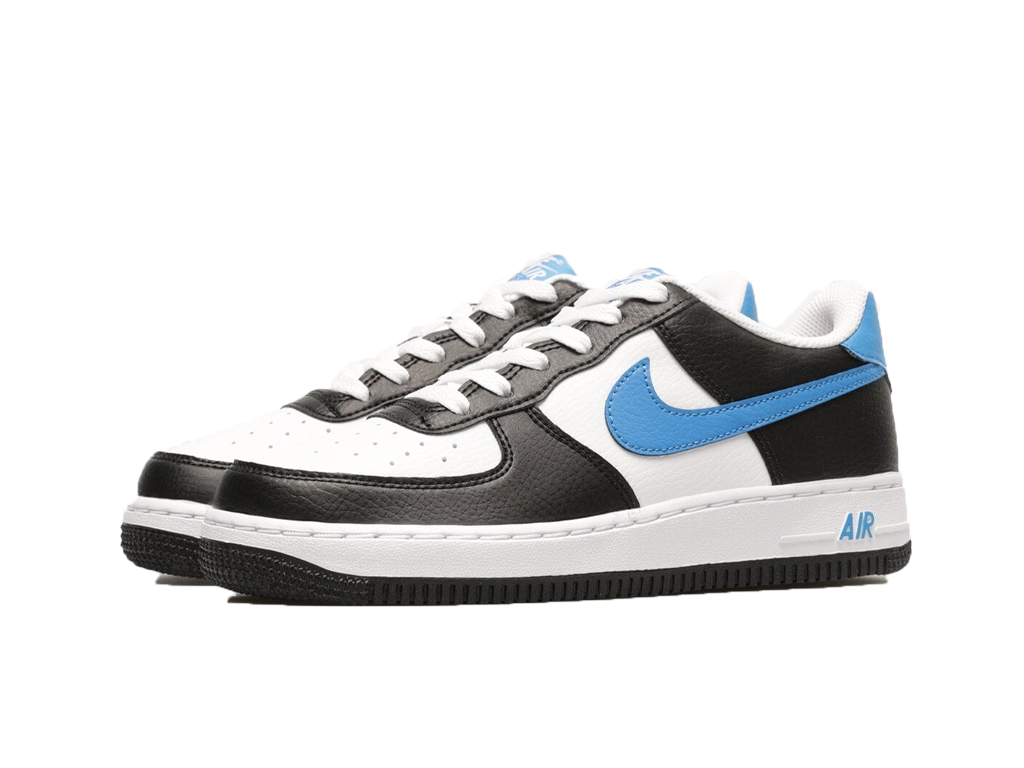 Nike Air Force 1 Low White Black Light Photo Blue (GS)-sneakers-Nike-pikastore.cz