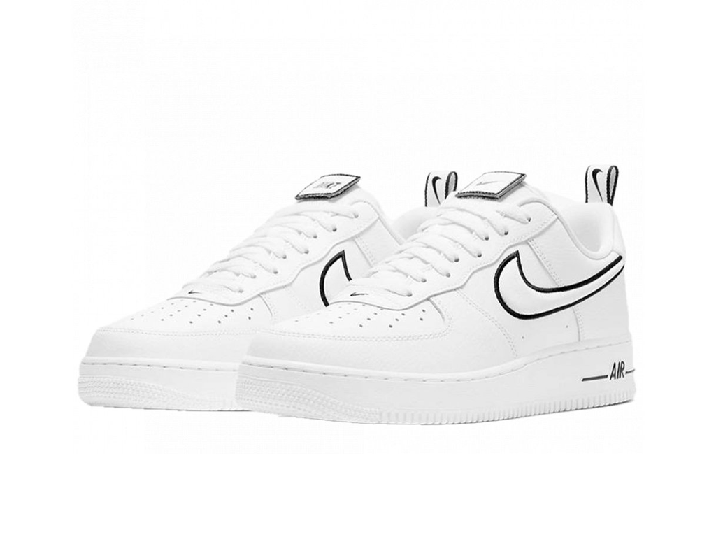 Nike Air Force 1 Low White Black Outline Swoosh