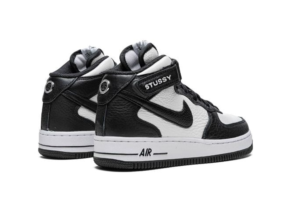 Nike Air Force 1 Mid Stussy Light Bone Black-sneakers-Nike-pikastore.cz
