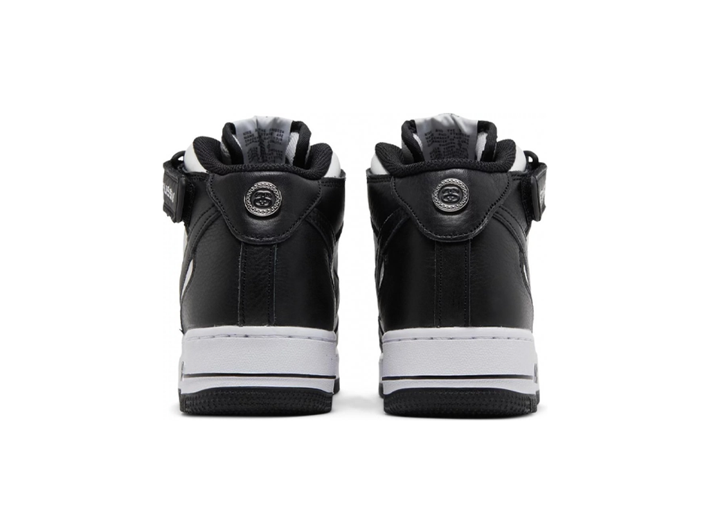 Nike Air Force 1 Mid Stussy Light Bone Black-sneakers-Nike-pikastore.cz