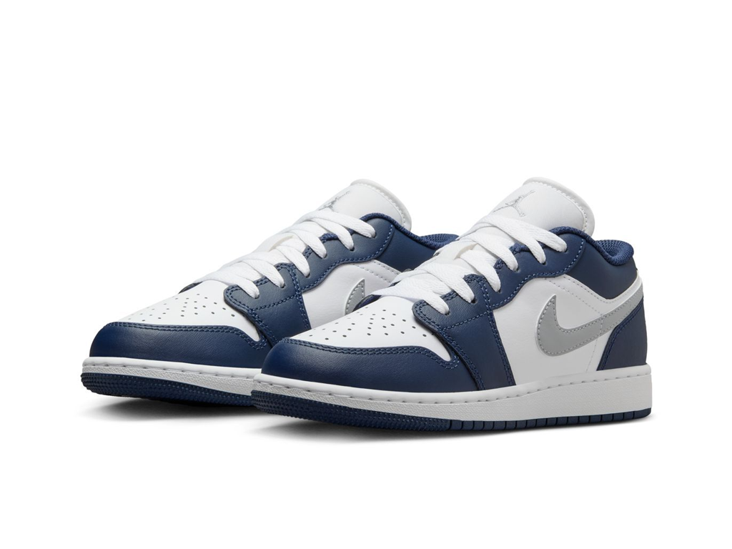 Nike Air Jordan 1 Low GS Midnight Navy Wolf Grey-Air Jordan-pikastore.cz