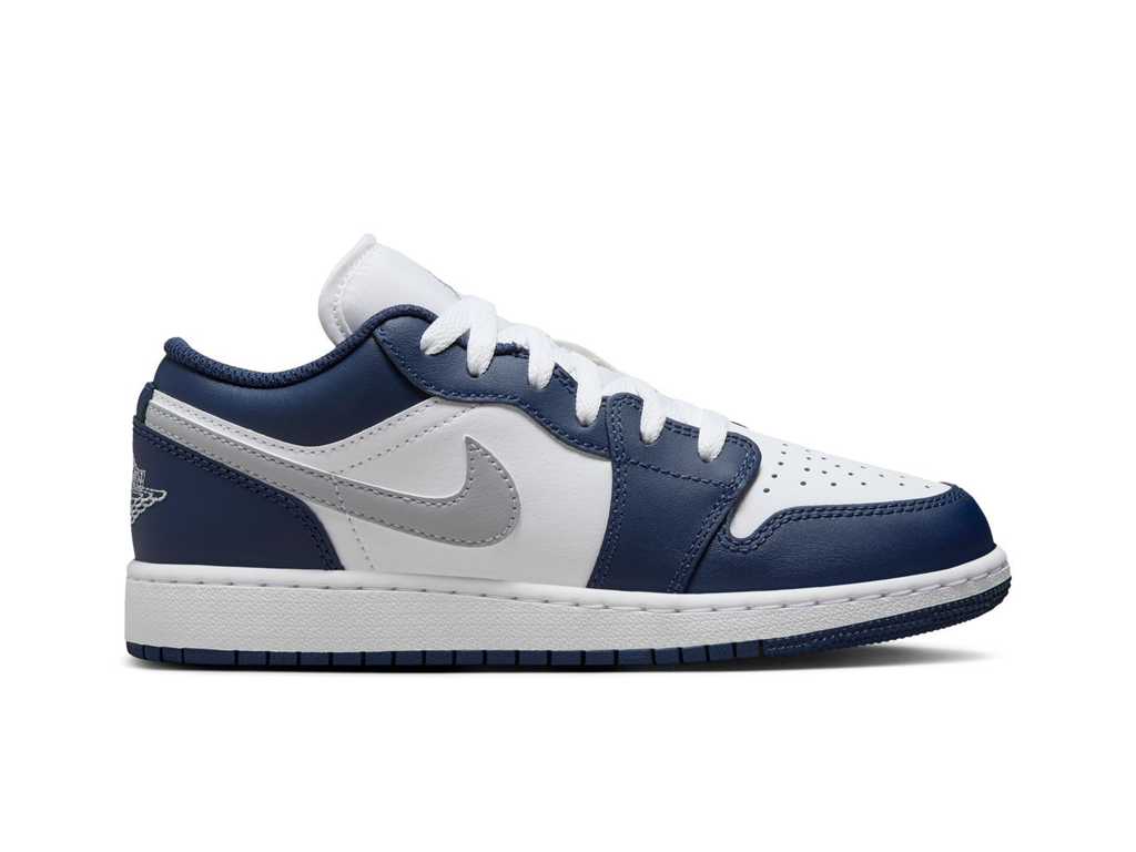 Nike Air Jordan 1 Low GS Midnight Navy Wolf Grey-Air Jordan-pikastore.cz