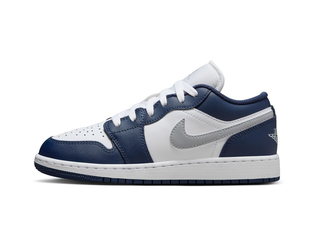 Nike Air Jordan 1 Low GS Midnight Navy Wolf Grey-Air Jordan-pikastore.cz