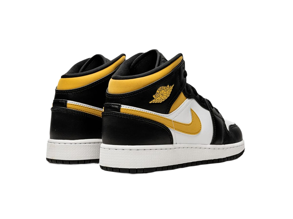 Nike Air Jordan 1 Mid Black University Gold-Air Jordan-pikastore.cz