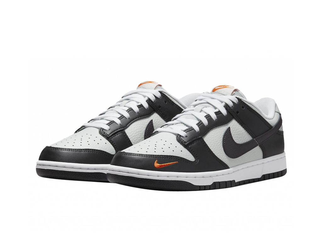 Nike Dunk Low Mini Swoosh - Black Total Orange