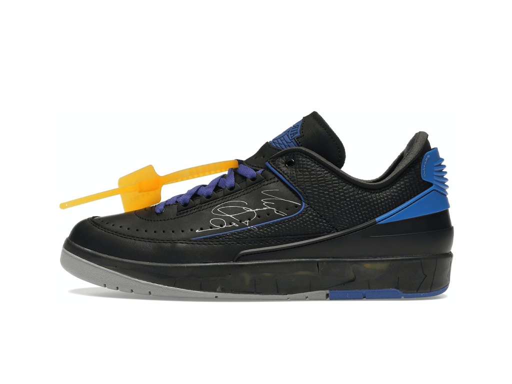 Nike Jordan 2 Retro Low SP Off-White Black Blue-sneakers-Air Jordan-pikastore.cz