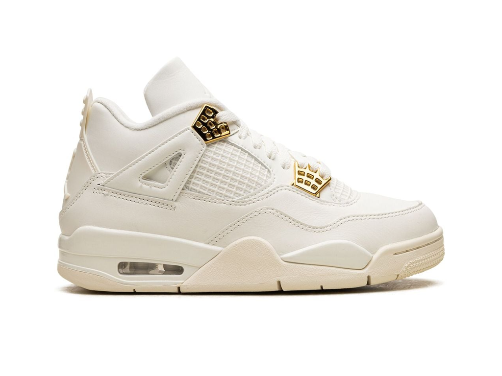 Nike Jordan 4 Retro Metallic Gold (Women's)-sneakers-Air Jordan-pikastore.cz