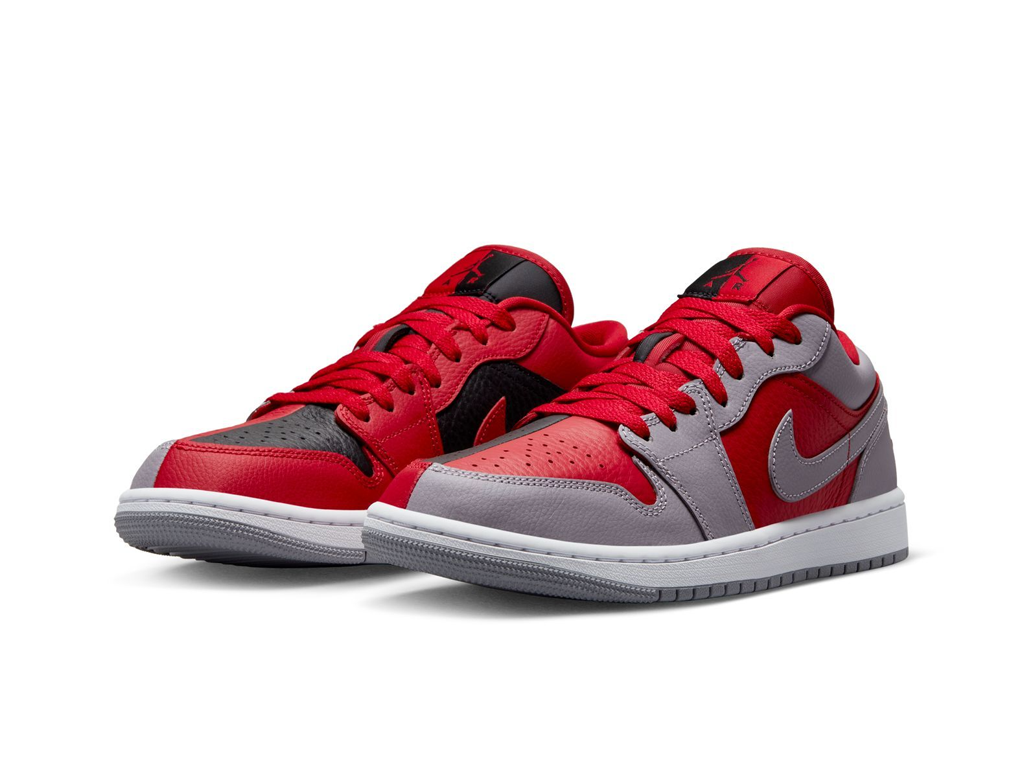 Nike Wmns Air Jordan 1 Low SE Split - Gym Red Cement Grey-Air Jordan-pikastore.cz