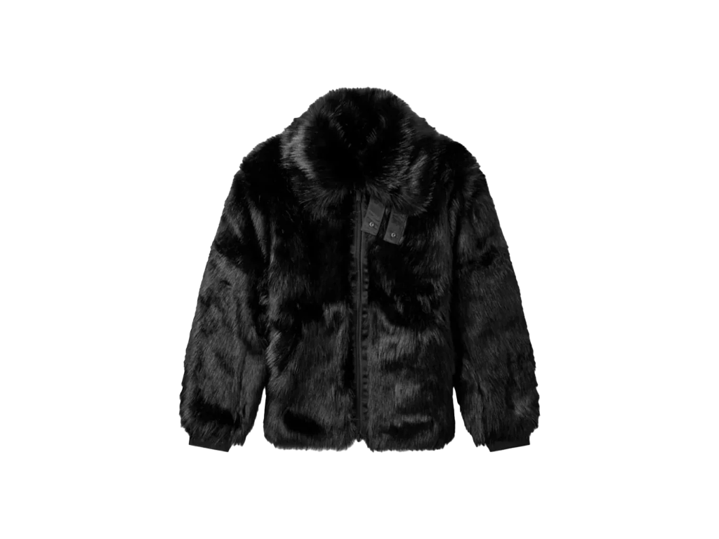 Nike x Ambush Women's Reversible Faux Fur Coat Black Sail-Nike-pikastore.cz