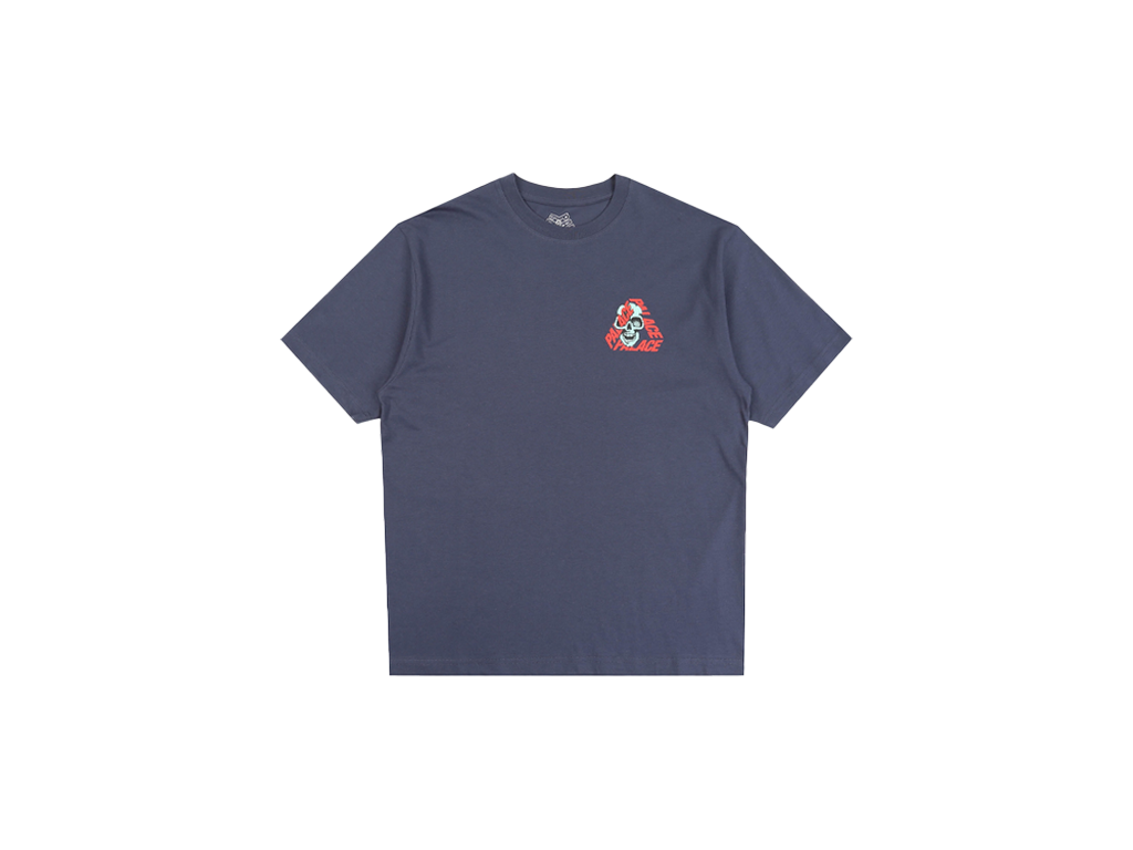 Palace Mens P3 Skull T-Shirt Navy-Palace-pikastore.cz