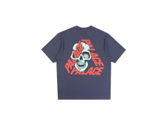 Palace Mens P3 Skull T-Shirt Navy