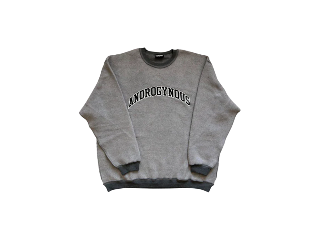 Pleasures Androgynous Applique Crewneck Grey-Pleasures-pikastore.cz
