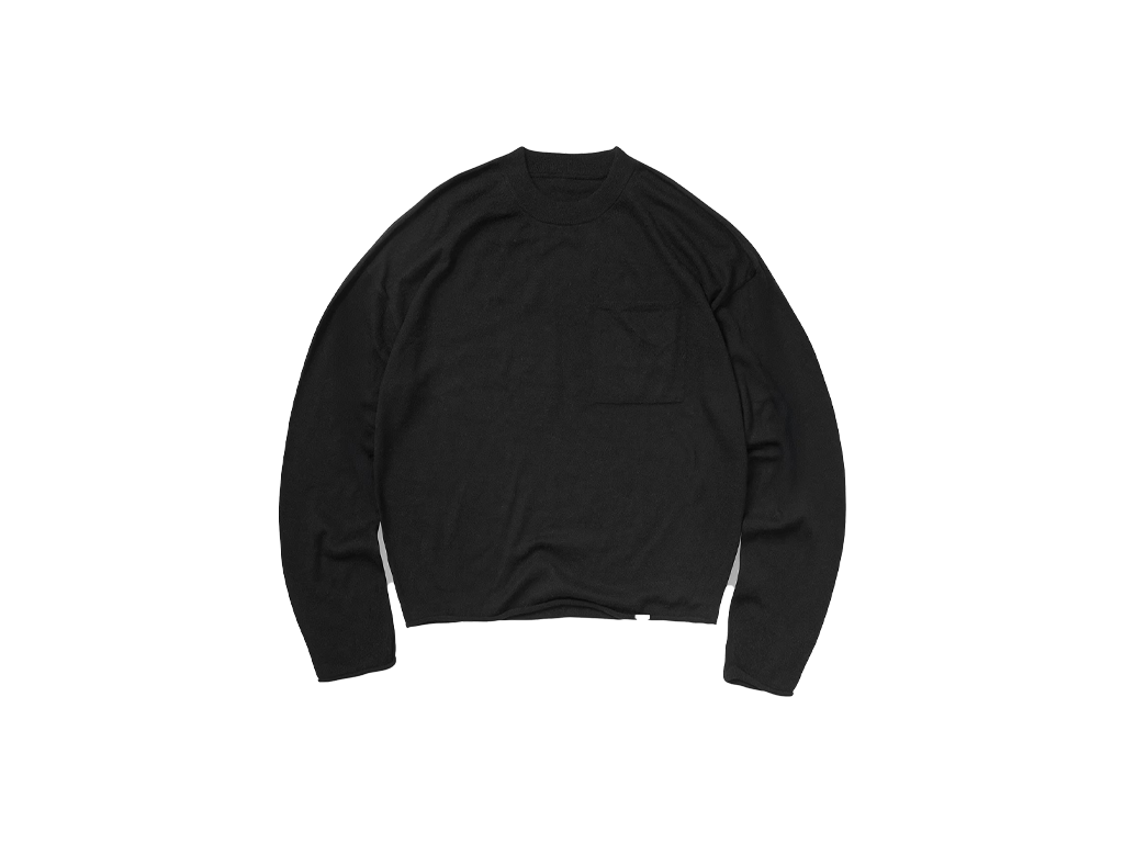 Represent GH Knitted Long Sleeve Top Jet Black