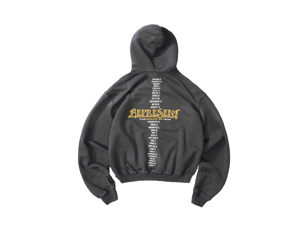 Represent Golden Tour Hoodie Sun Fade Grey