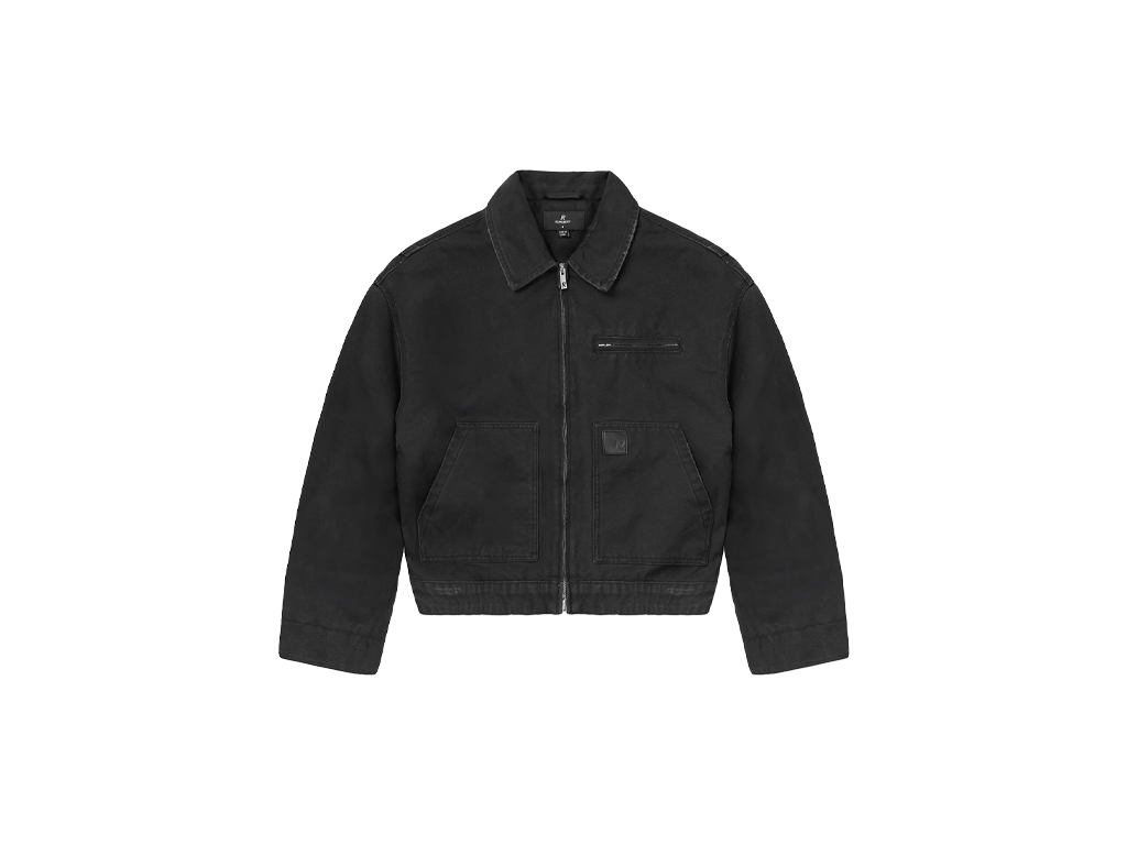 Represent Heaton Workwear Jacket Washed Black