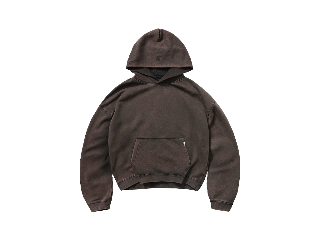 Represent Initial Boxy Hoodie Coffee