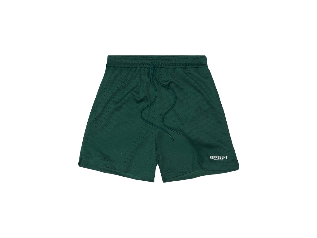 Represent Owners Club Mesh Shorts Racing Green-Represent-pikastore.cz