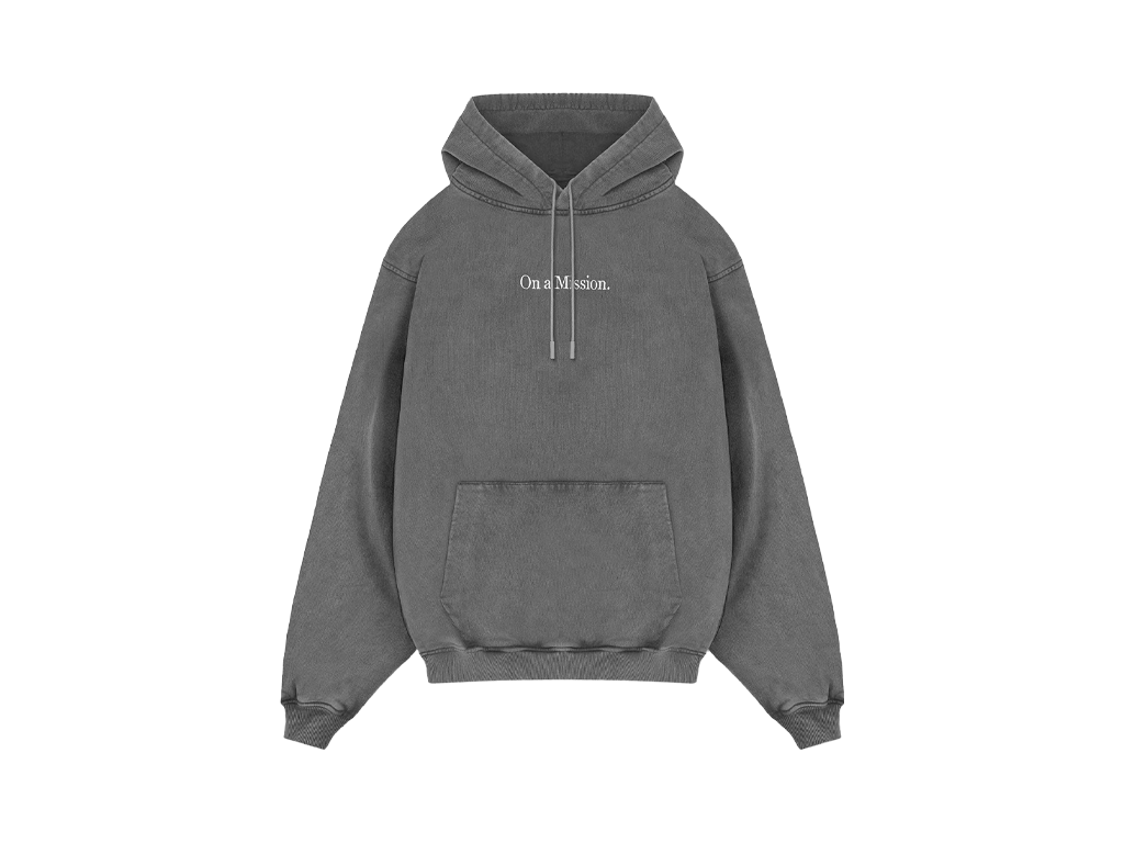 Represent 247 On A Mission Hoodie Aged Black-Represent-pikastore.cz