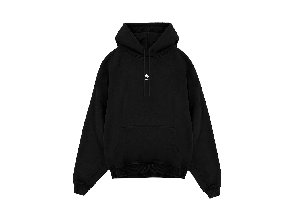 Represent 247 Oversized Hoodie Jet Black-Represent-pikastore.cz