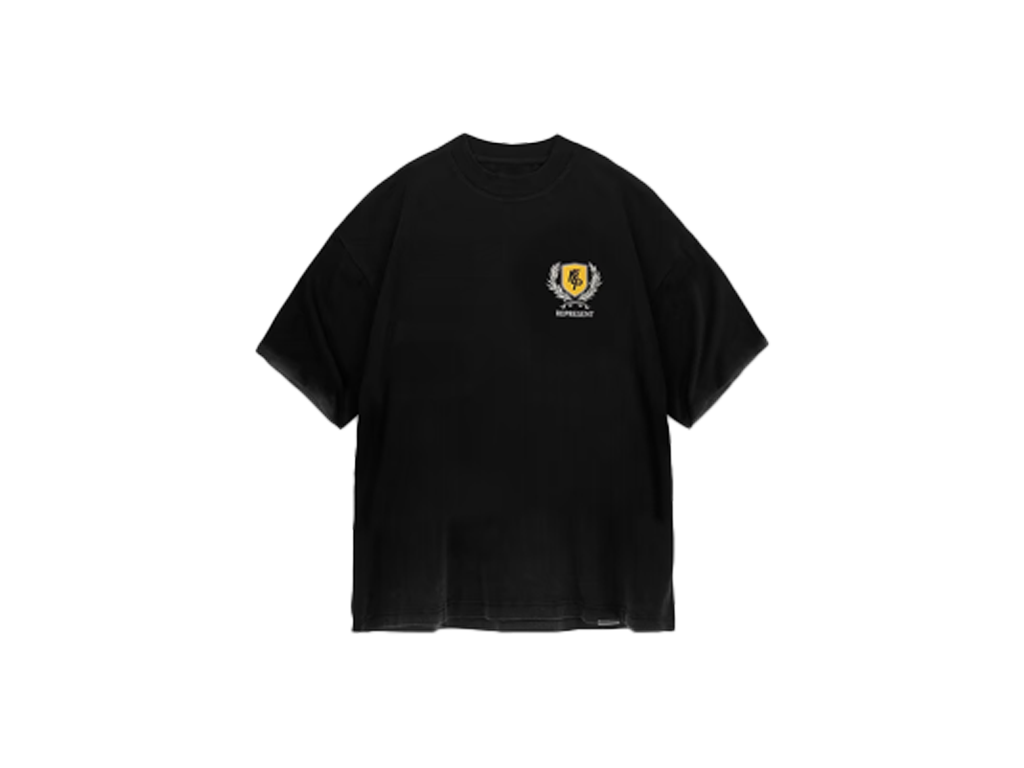 Represent Crest T-Shirt Vintage Black-Represent-pikastore.cz