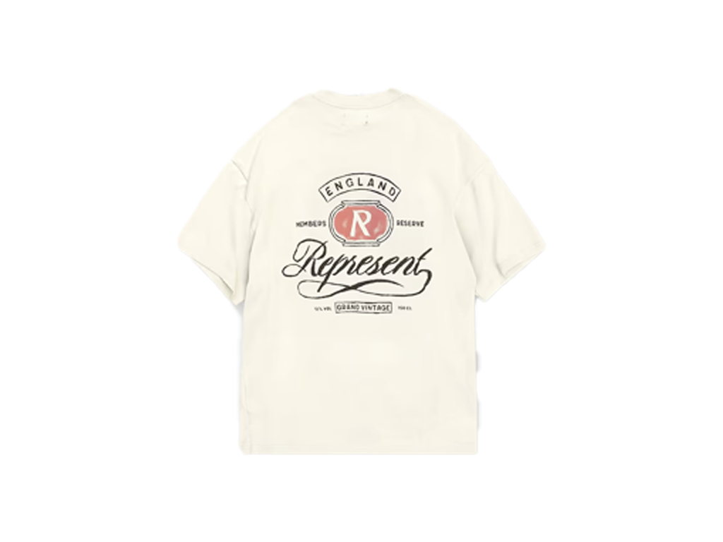 Represent Grand Vintage Hand Drawn T-Shirt Aged White-Represent-pikastore.cz