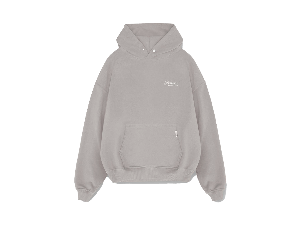 Represent Owners Club Script Hoodie Slate-Represent-pikastore.cz