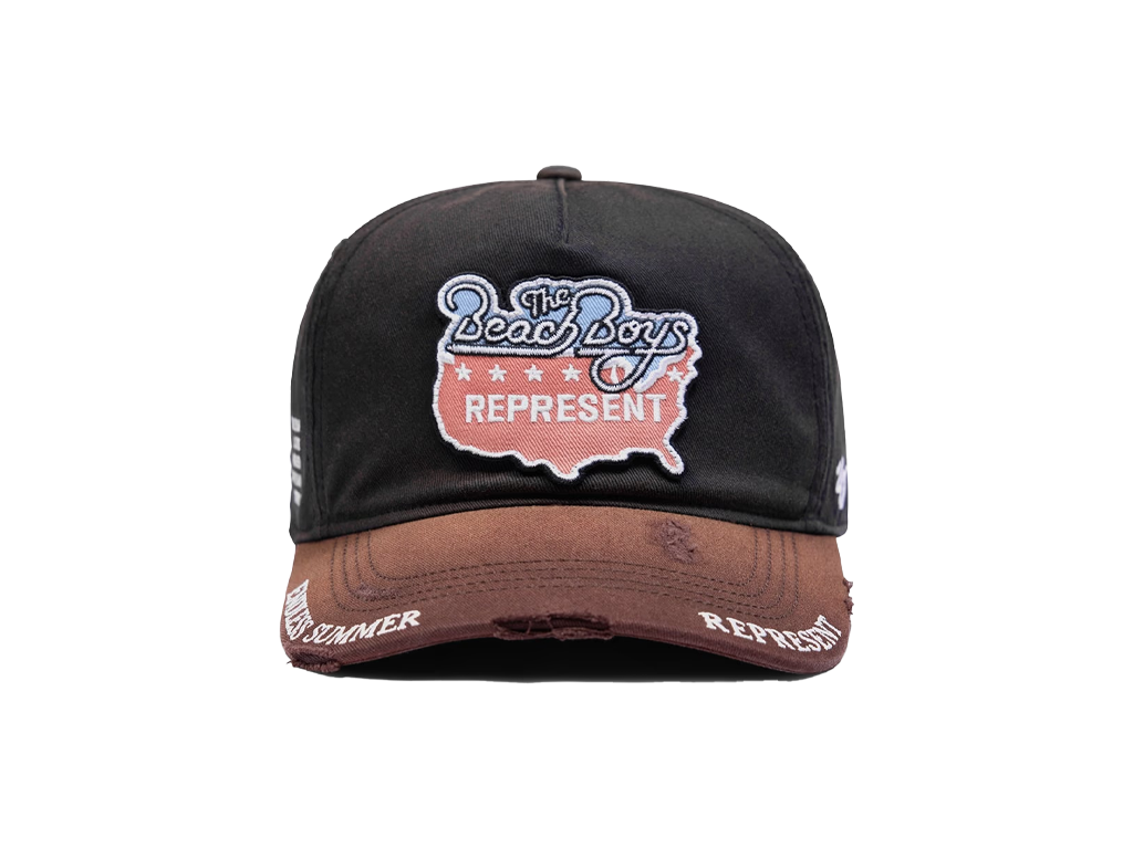Represent x Beach Boys Endless Summer x 47 Cap Washed Black-Represent-pikastore.cz