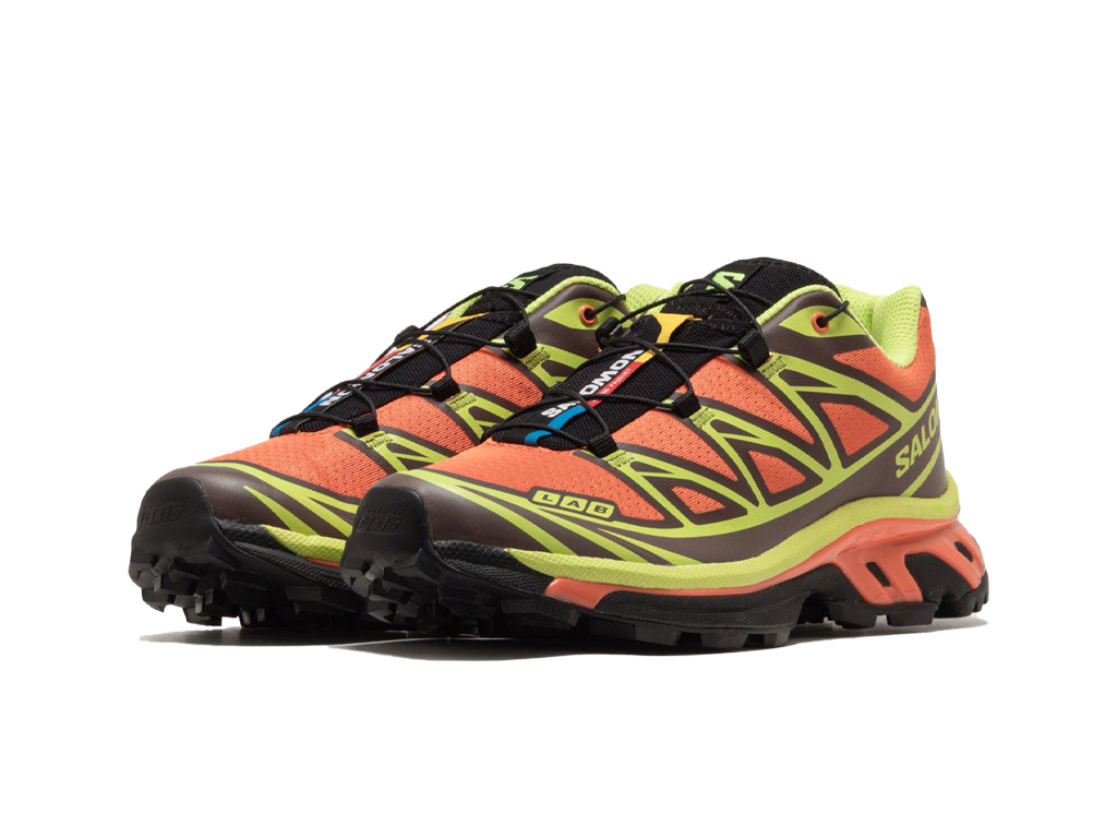 Salomon XT-6 Red Orange Sharp Green