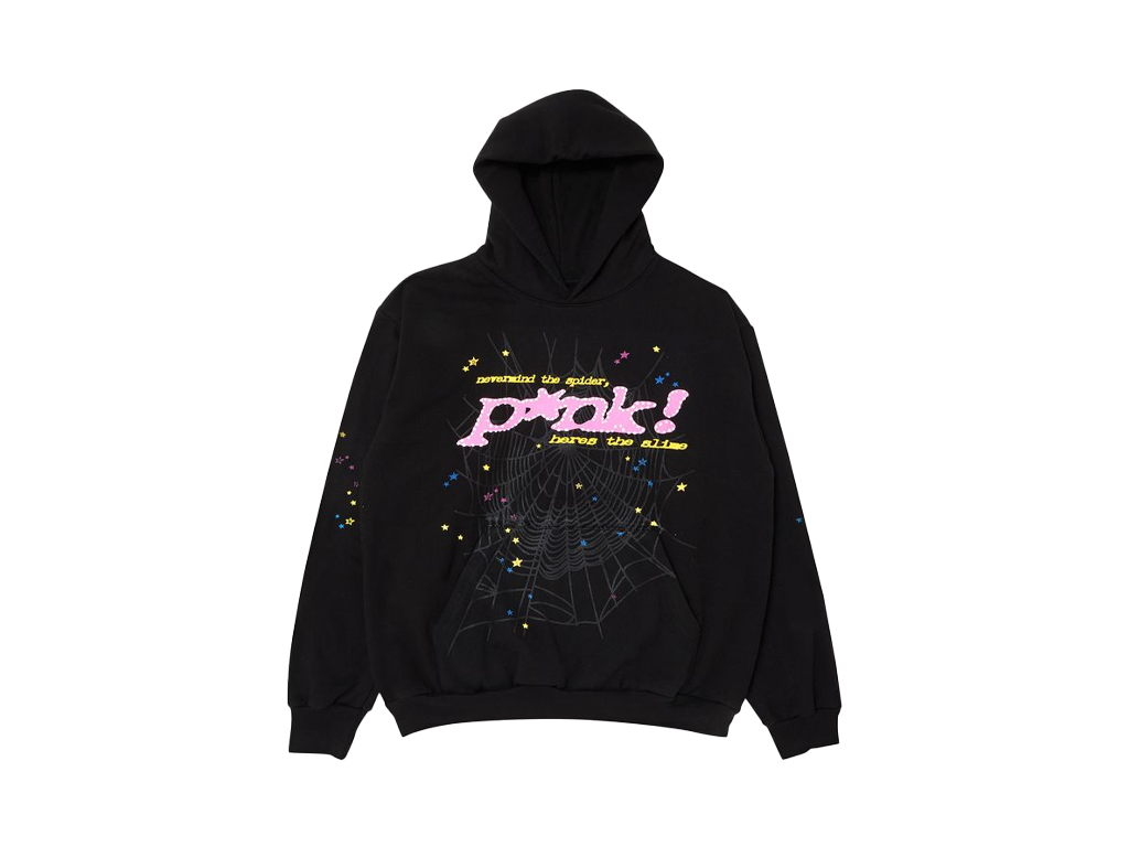 Sp5der New Black Pink Hoodie-Sp5der-pikastore.cz