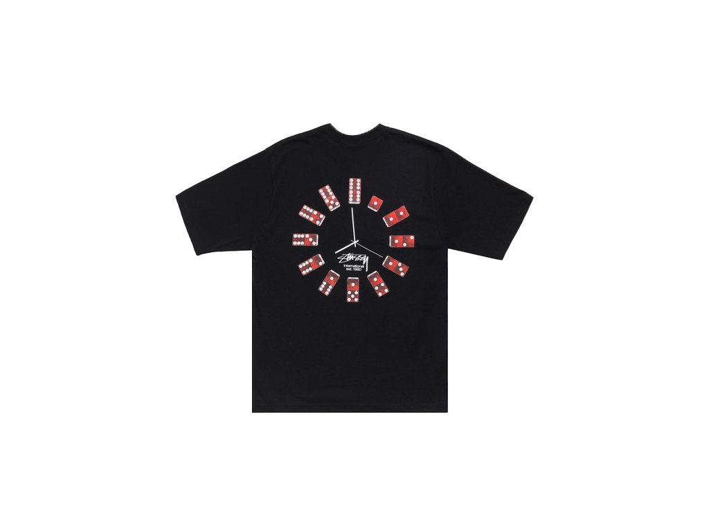 Stussy-Dice Clock T-Shirt Black – tričko