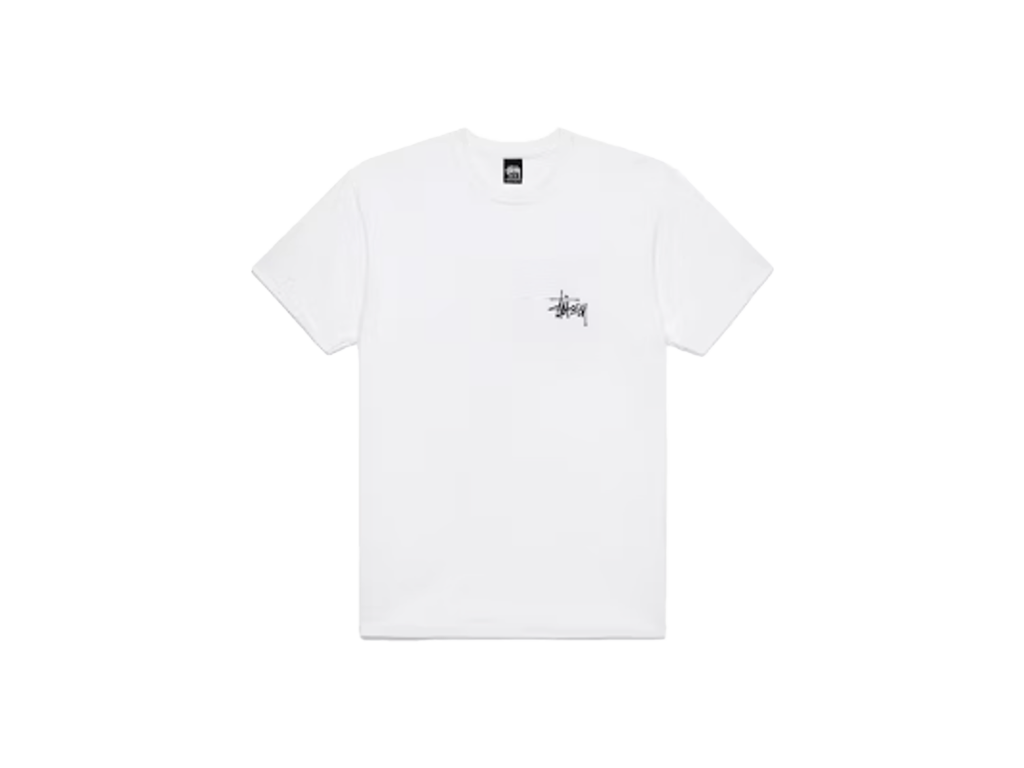 Stussy Basic T-shirt White-Stussy-pikastore.cz