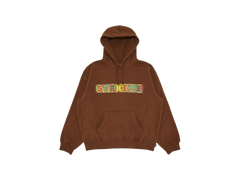 Supreme Beaded Hooded Sweatshirt Brown