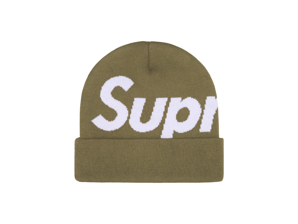 Supreme Big Logo Beanie Light Olive-Supreme-pikastore.cz