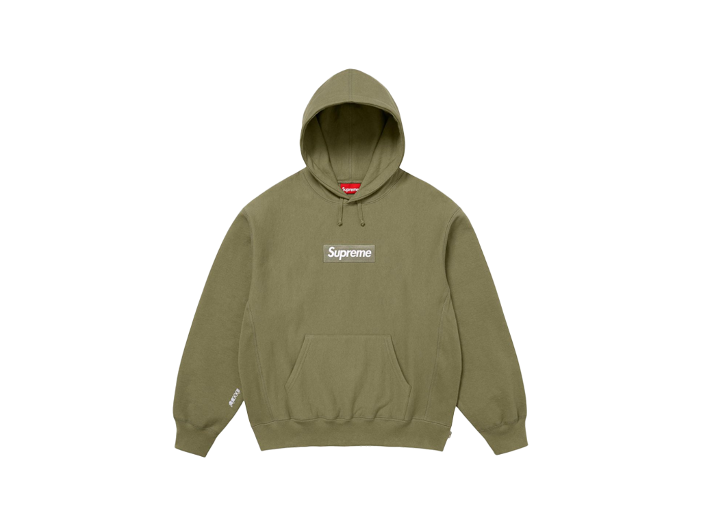 Supreme Box Logo Hooded Sweatshirt (FW25) Light Olive-Supreme-pikastore.cz