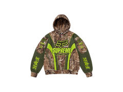 Supreme Fox Racing Zip Up Hooded Sweatshirt Realtree Hardwoods Camo