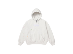 Supreme MM6 Maison Margiela Box Logo Zip Up Hooded Sweatshirt White
