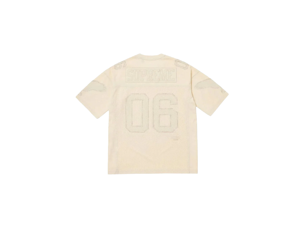 Supreme MM6 Maison Margiela Cotton Football Jersey White-Supreme-pikastore.cz