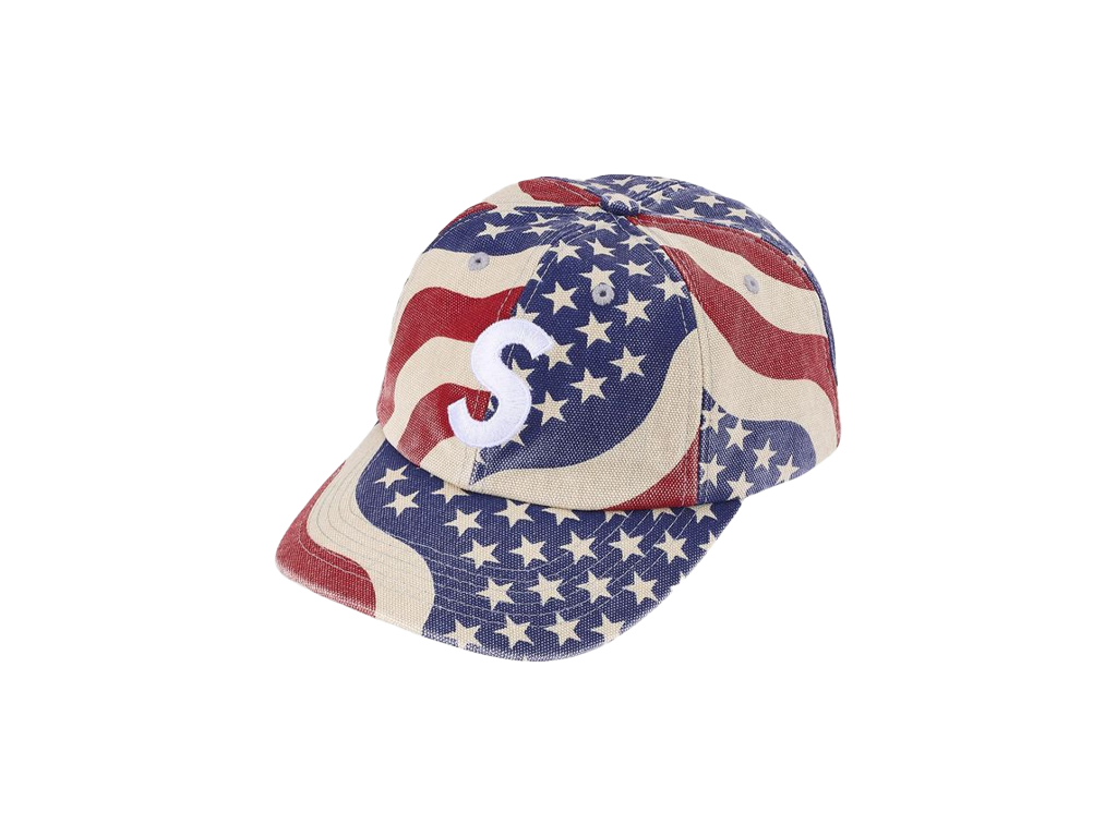 Supreme Pigment Coated S Logo 6-Panel Flag-Supreme-pikastore.cz