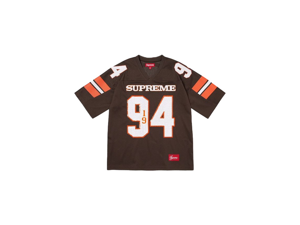 Supreme Sequin Football Jersey Brown-Supreme-pikastore.cz
